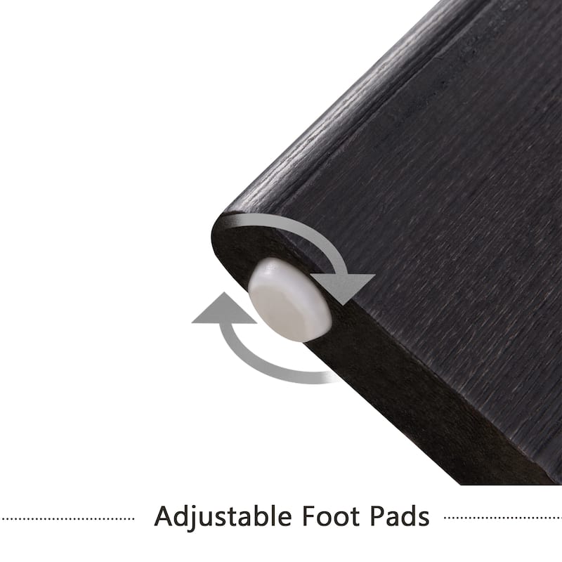 Modern Round Dining Table for 4, Farmhouse 47.3 inch Round Dining Table for Kitchen, Dining Room, Living Room - Antique Black