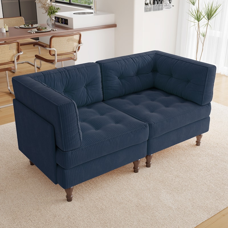 Madison Oversized Upholstered Corduroy Modular Sectional Sofa
