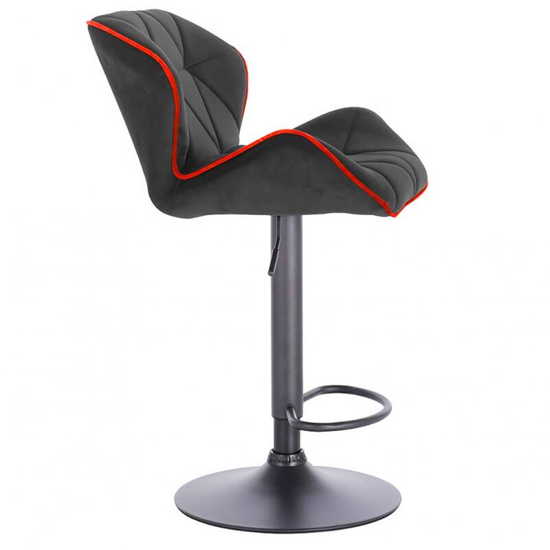 Modern Home Luxe Spyder Contemporary Adjustable Suede Barstool - Modern Comfortable Adjusting Height Counter/Bar Stool