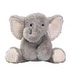 preview thumbnail 1 of 2, Lambs & Ivy Jungle Safari Gray Plush Elephant Stuffed Animal Toy Plushie - Jett