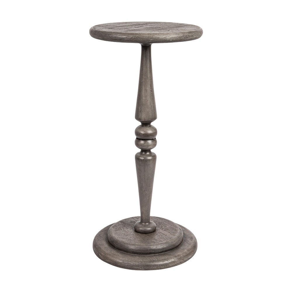 Bishop Pedestal Cocktail Side Table - 12.0"L x 12.0"W x 25.0"H