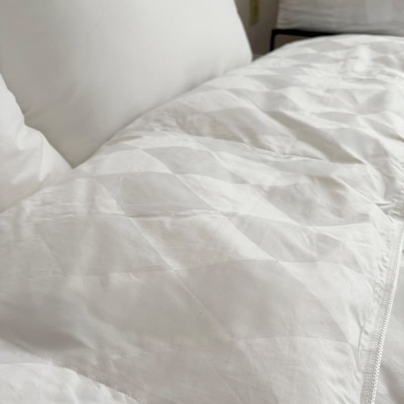 Damask Diamond Pattern | European White Down Comforter | All Natural White Down | Luxurious Sleeping Duvet