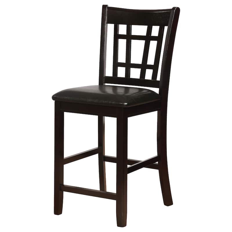 Lavon Wood Lattice Back Counter Height Stools (Set of 2) - 18.50'' x 20.25'' x 41.25''