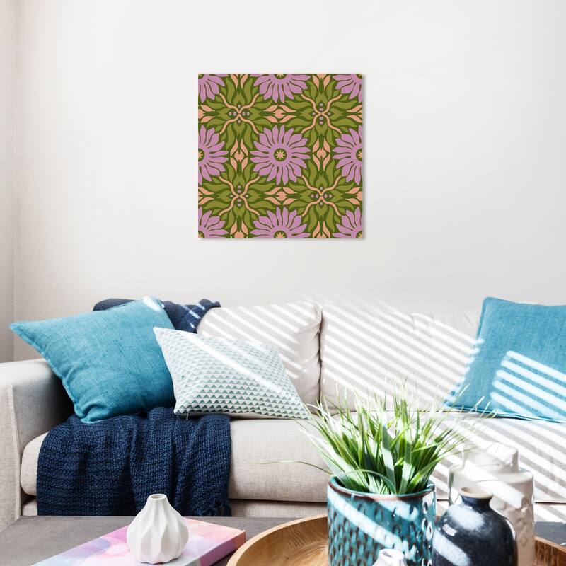 Wynwood Studio Canvas Abstract Soil Source for Flowers Purple and Light Purple Modern & Contemporary Wall Art Canvas Print