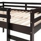 preview thumbnail 32 of 30, Multifunctional Full Size Loft Bed with Slide, Wood Loft Bed Full with Playhouse Design, Kids Loft Bed Frame for Boys Girls