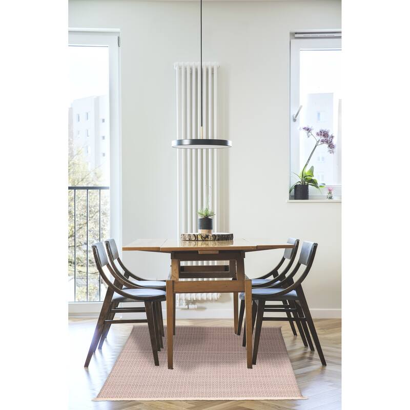 ECARPETGALLERY Flat-Weave Nevada Taupe Wool Kilim - 5'1 x 7'5