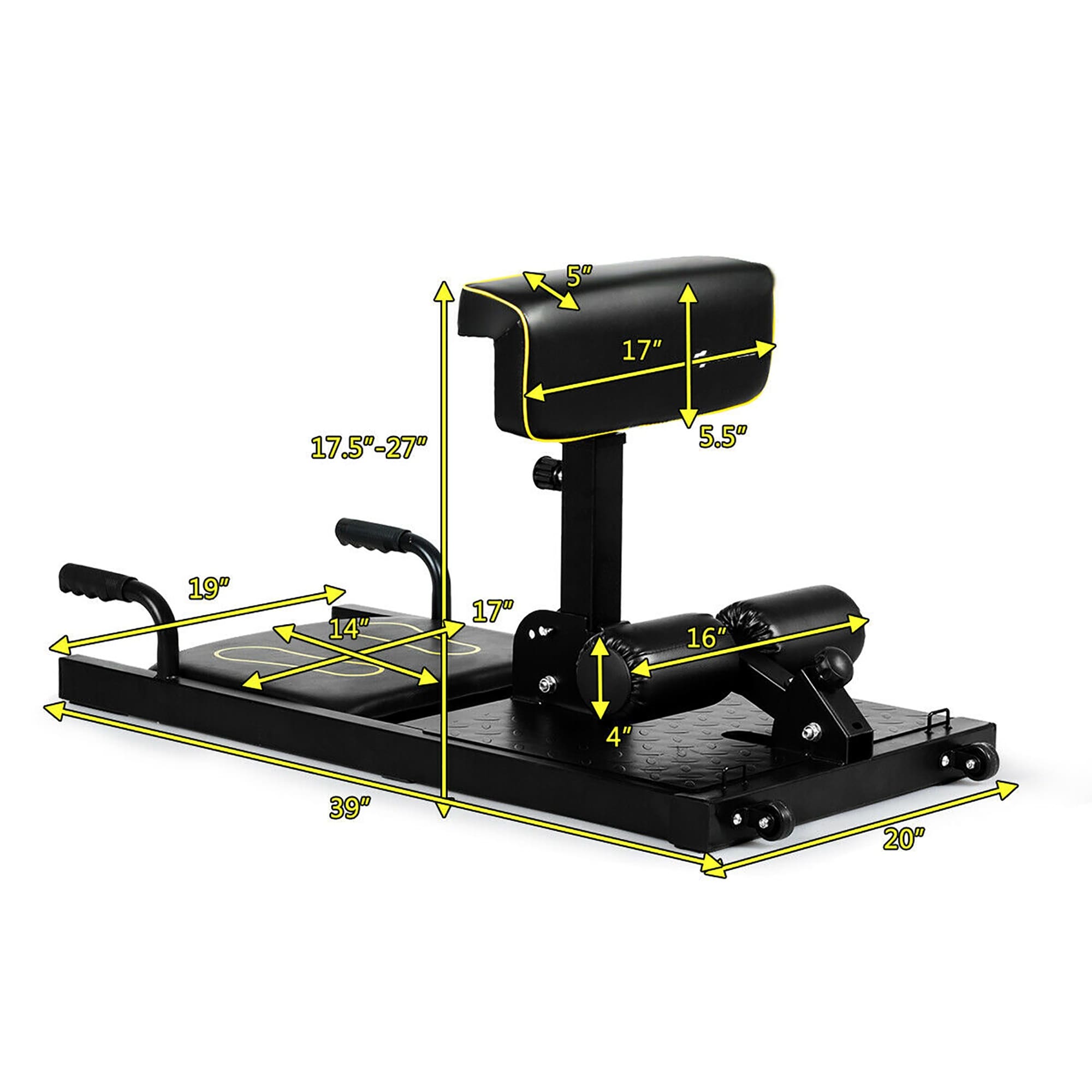 Gpolus 8 in 1 Multifunction Squat Machine Deep Sissy Squat Home