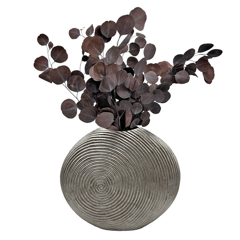 Decorative Handmade Aluminum Shell Flower Vase