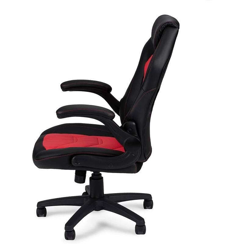 Modern Upholstered Office Chair with Adjustable Height & Cushioned Comfort for Gaming & Work