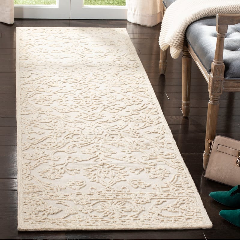 Martha Stewart by SAFAVIEH Handmade Jessy Wool Rug - 2'3" x 8' Runner - Ivory