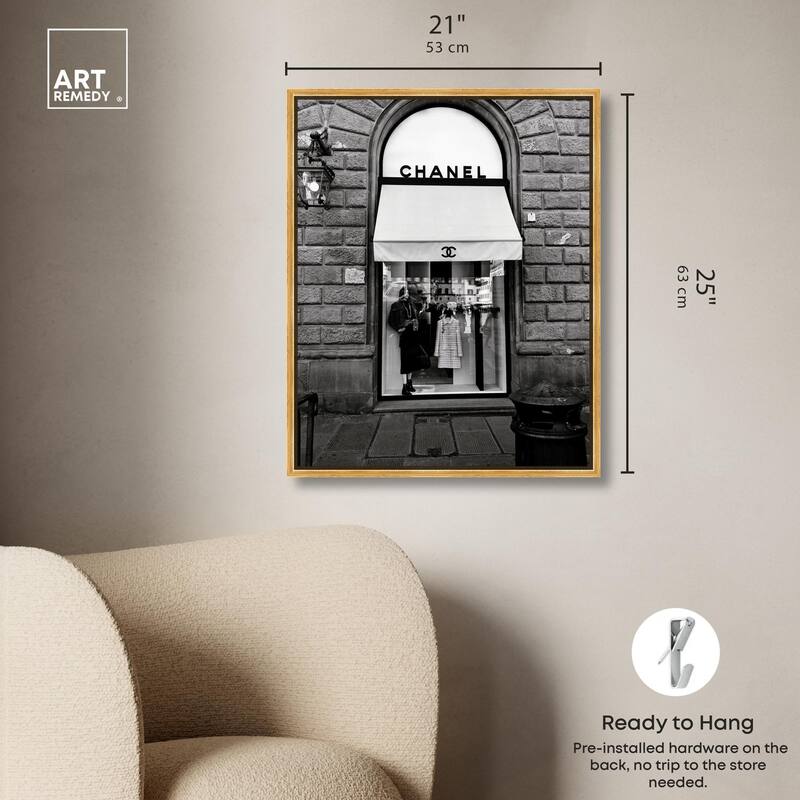 Fashion House Window Canvas by Art Remedy