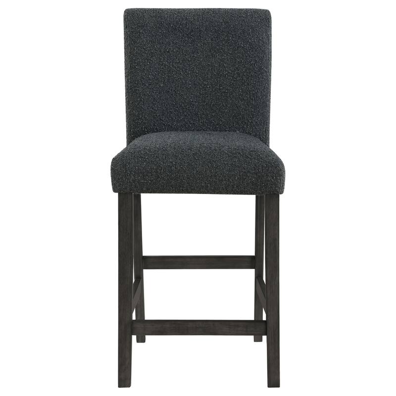 Alba Boucle Upholstered Counter Height Stools (Set of 2)
