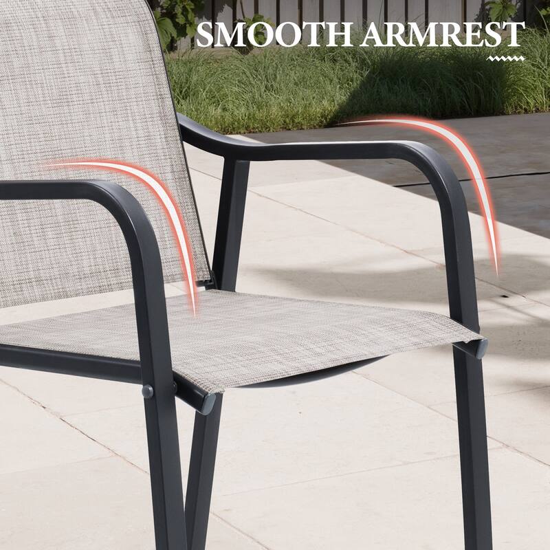 Outdoor Indoor Patio Bar Stools Lightweight Bar Chairs