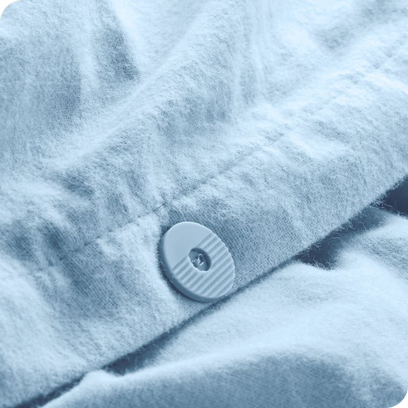 Bare Home Cotton Flannel Duvet Cover and Sham Set
