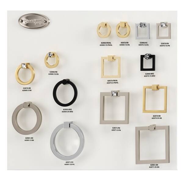 Shop Alno A2661 9 16 Wide Round Cabinet Ring Pull Mount Overstock 26888105