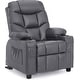 preview thumbnail 21 of 79, MCombo Big Kids Recliner Chair with Cup Holders , Velvet Fabric
