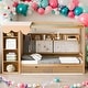 preview thumbnail 19 of 25, Modern Twin Size House Bed with Two Drawers and Built-in Wardrobe and Sturdy Construction Natural