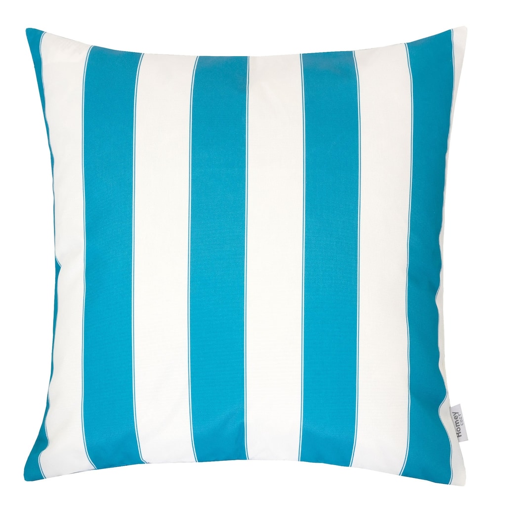 Striped Throw Pillow Indoor Outdoor Use Weather Resistant 20x20 Inches