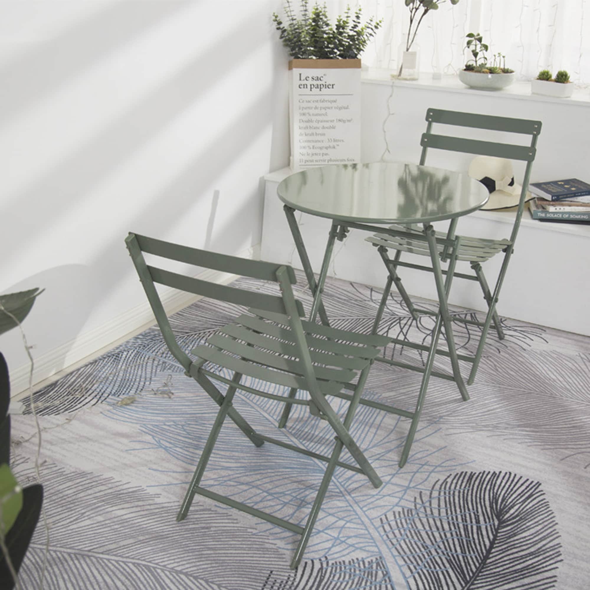 Dark green sales bistro set