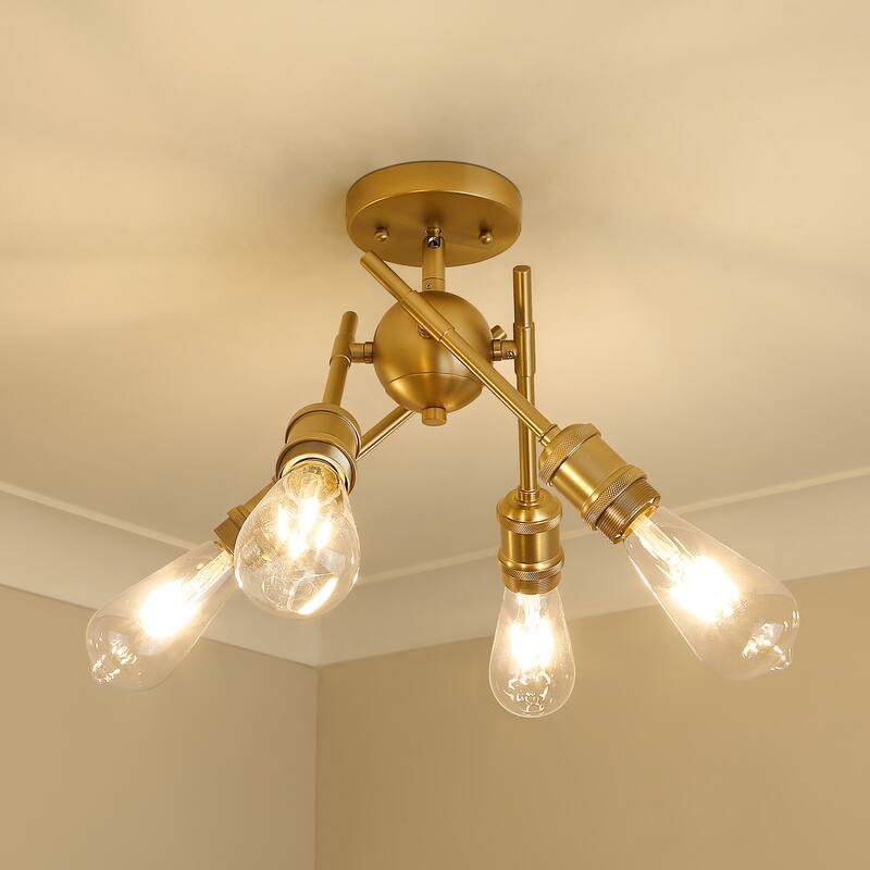 Axel 6.5" Wide 4-Light Semi-Flush