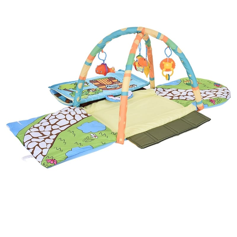 Baby Activity Play Mat, Infant Indoor Playmat with Toys, Floor Mat for