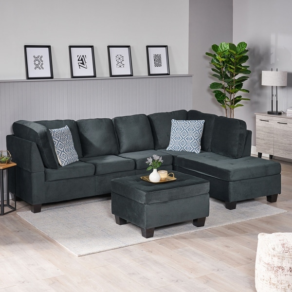Canterbury Fabric 3 piece Sectional Set by Christopher Knight Home