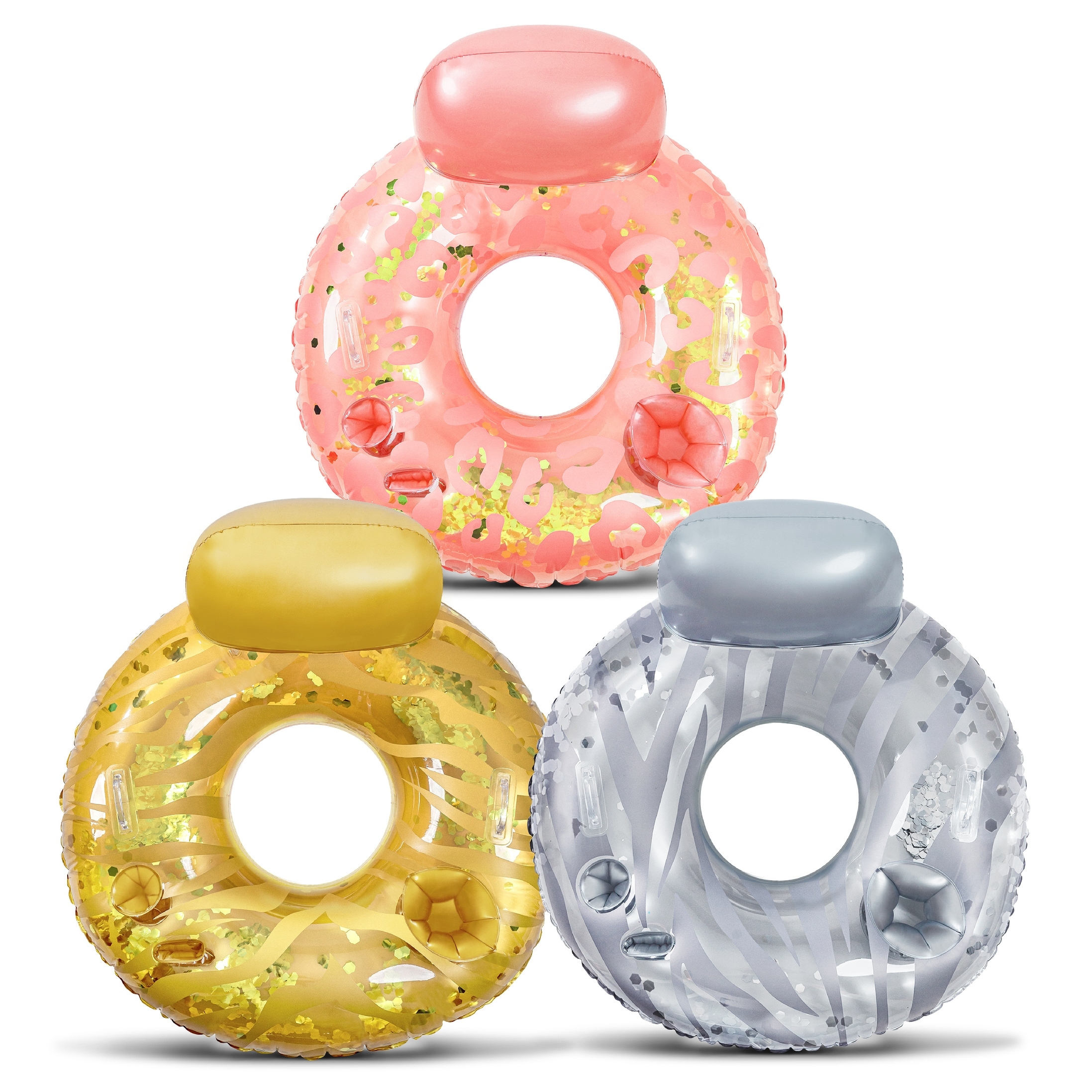 ソフトパープル POZA Inflatable Rose Gold Full House Bundle Premium Luxurious  Sparkle Con