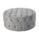 preview thumbnail 16 of 16, Orla Modern Glam Round Tufted Velvet Ottoman by Christopher Knight Home
