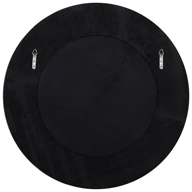 Uttermost Repose Whitewash Round Mirror - 36"W x 36"H x 1.3"D