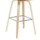 preview thumbnail 92 of 120, Skara Swivel Bar Stool, Upholstered Bar Height Chair with Bentwood Frame
