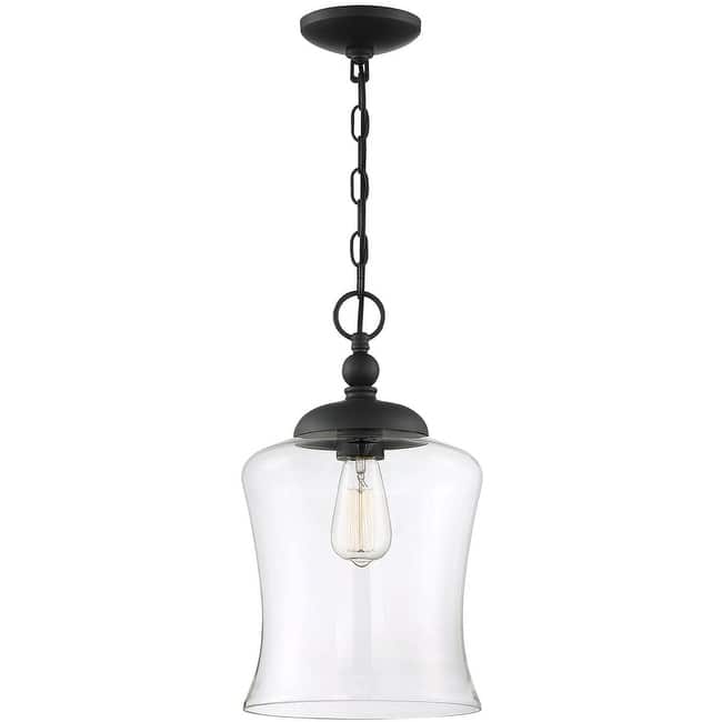Meridian M70019 Single Light Natural Metal Pendant