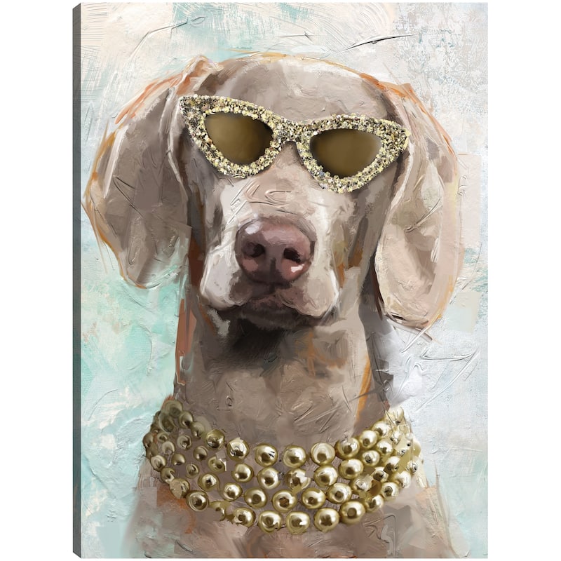 Doggie Divas III By Studio Arts Canvas Art Print