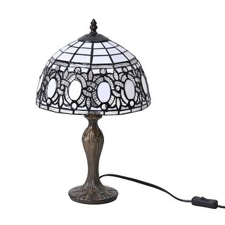 Oval Shaped Pattern 10 Inch Table Lamp (E26 Bulb Not Included) Gifts ...