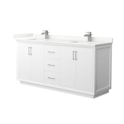Wyndham Collection WCF414172D-QTZ-UNSMXX Strada 72" Free Standing