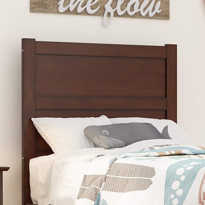 AFI NoHo Modern Panel Wood Headboard - Walnut - Twin