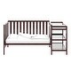 preview thumbnail 17 of 33, Storkcraft Pacific 4-in-1 Convertible Crib and Changer - 2 Open Shelves, Water-Resistant Vinyl Changing Pad with Safety Strap