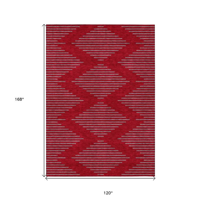 HomeRoots Geometric Transitional Rectangle Outdoor Rug