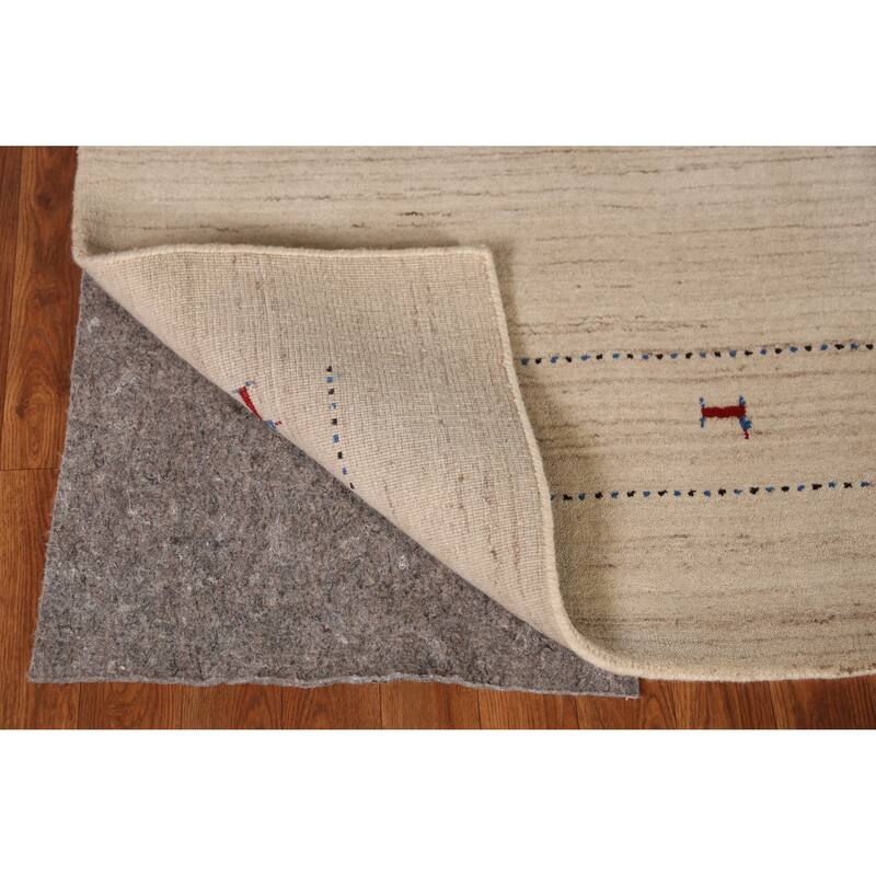 Gabbeh Indian Area Rug Handmade Contemporary Wool Carpet - 5'6" x 7'10"