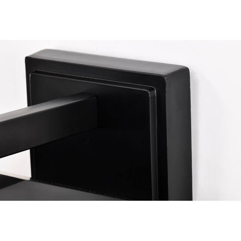 Jamesport Outdoor Small Wall Light Matte Black Finish Clear Glass