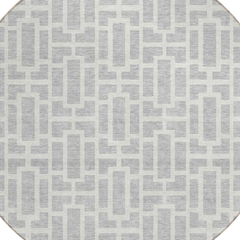 HomeRoots Geometric Transitional Rectangle Outdoor Rug