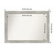 preview thumbnail 15 of 119, Dove Greywash Framed Non-Beveled Custom Wall Mirror, Bathroom Vanity Mirror Outer Size: 52 x 37