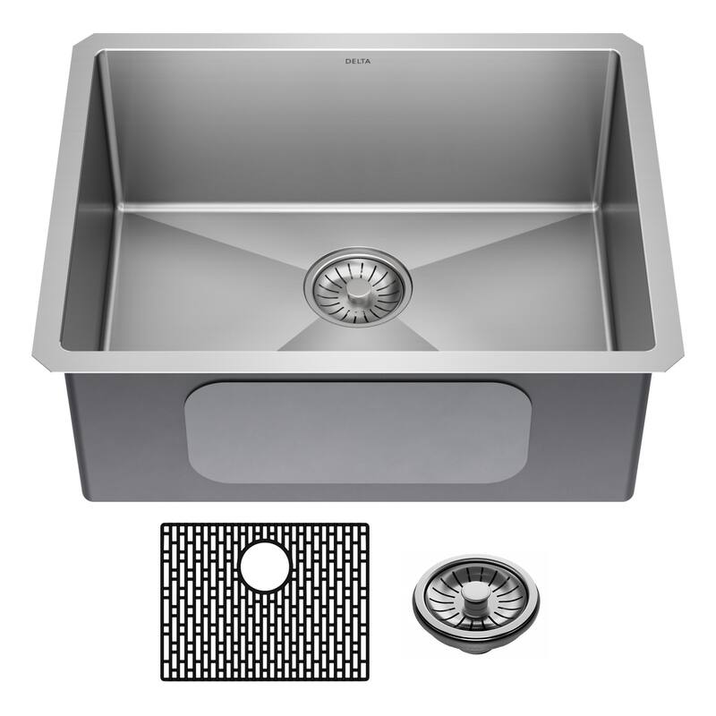 Delta 953034-23S Lenta 23” Undermount 16 Gauge Stainless Steel Single - Stainless Steel