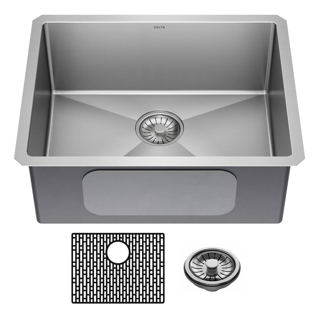 Delta 953034-23S Lenta 23” Undermount 16 Gauge Stainless Steel Single