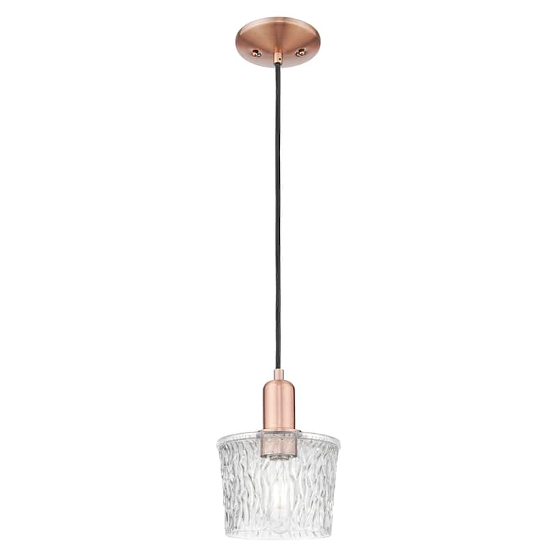 Innovations Lighting Endless Possibilities Arcadia - Niagara - 1 Light 7" Cord Hung Mini Pendant - Antique Copper