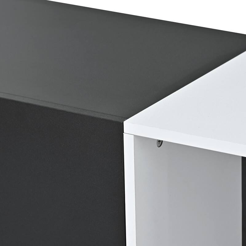 Modern TV Stand for 80'' TV with 3 Doors, Media Console Table, Entertainment Center with Large Storage Cabinet
