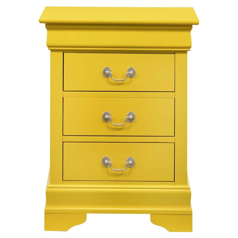 Louis Phillipe 3-drawer Nightstand