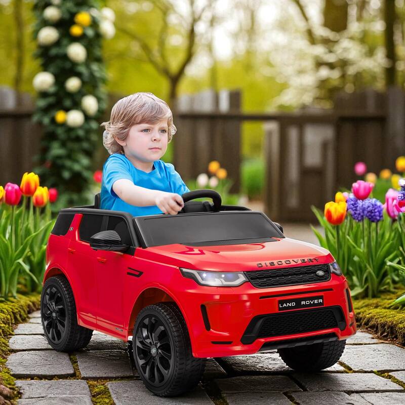 12V Land Rover Discovery Sport Kids Ride-On Car with Remote Control, LED Lights, Music, 3 Speeds for 3-6 Years