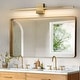 preview thumbnail 81 of 104, Modern Vanity Lighting Fixtures 24/30/39 inch Bathroom Vanity Lights Over Mirror Wall Sconce for Bathroom 39-Inch - Gold