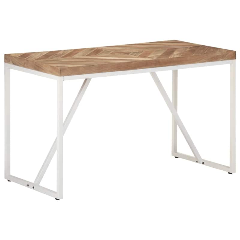 vidaXL Dining Table 47.2"x23.6"x29.9" Solid Acacia and Mango Wood