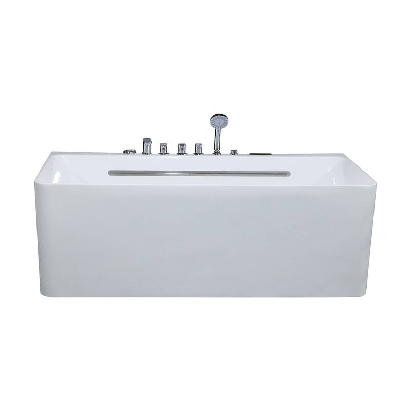 A&E Bath Silvester Freestanding Jetted Tub - 67-inch